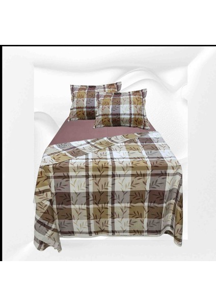 Ç.KIŞILIK%100 PAMUKLU(200X225 Nevresim)Lastikli Çarşaf 180X200X30(FERMUARLI Yastık Kılıfı 50X70