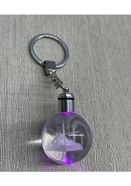 Ledli Sultanahmet Tasarımı Kristal Anahtarlık ALK3804