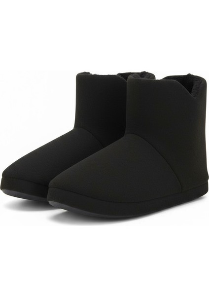 AUR312 Düz Renk Içi Peluşlu Erkek Panduf Ev Botu Ev Ayakkabısı modelleri