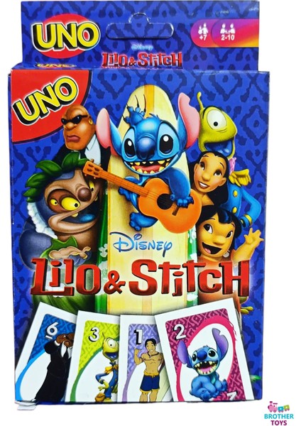 Lilo ve Stitch Uno Oyun Kartları 108 Adet Kart