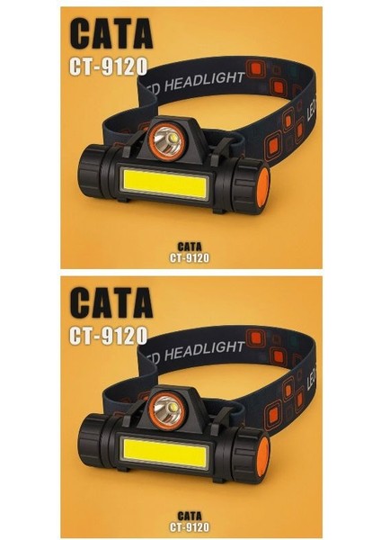 CT-9120 Madenci Ledli Kafa Lambası 2 Adet