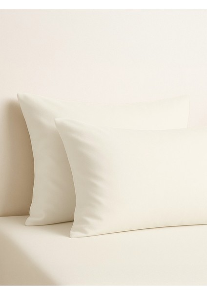 | Purecomfort | Doğal Pamuk 2'li Yastık Kılıfı Seti | Ekru