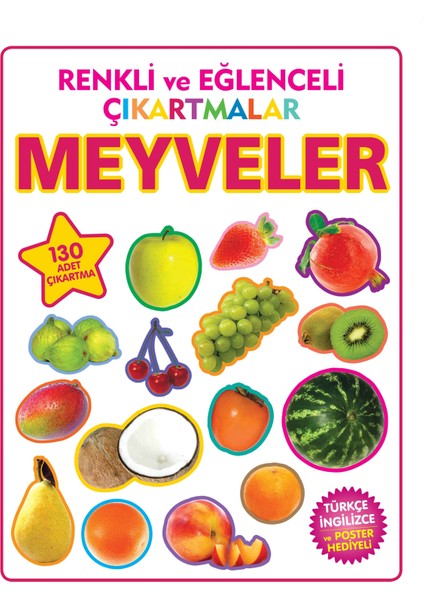 Renkli ve Eğlenceli Çıkartmalar Meyveler