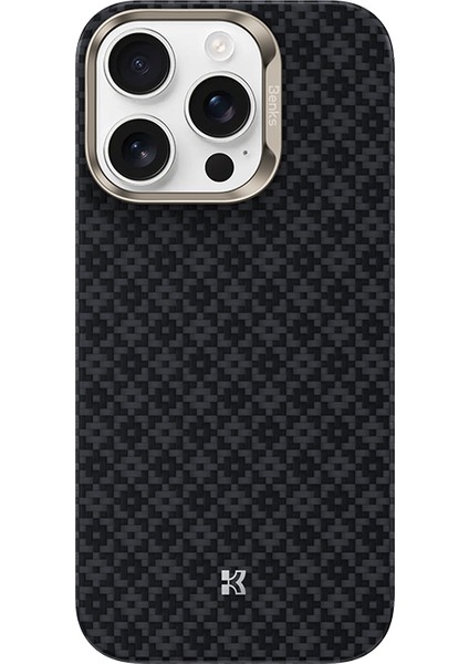 iPhone 16 Pro Uyumlu Kılıf M-Safe Şarj Özellikli Benks Armorair Armorgrid Serisi Kevlar Kapak Siyah fiyatları
