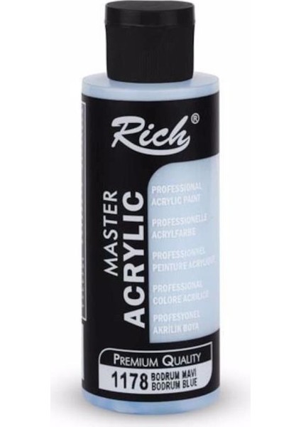 Rich Akrilik Boya Master 120 cc Bodrum Mavi 120-1178
