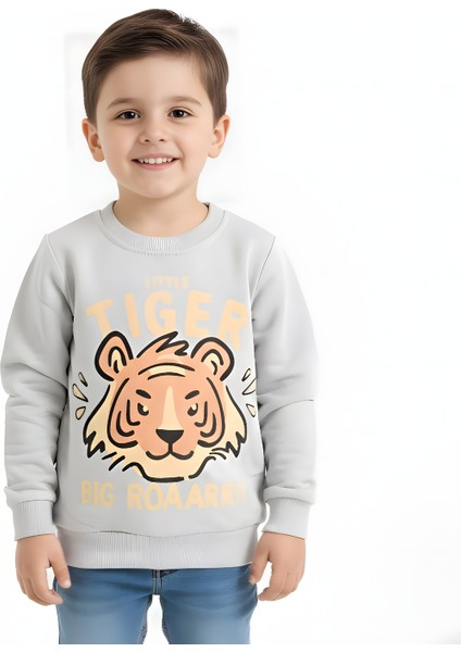Erkek Çocuk Baskılı Sweatshirt