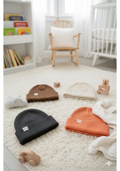 4’lü Ribana %100 Pamuklu Unisex Bebek Bere Koleksiyonu fiyatları