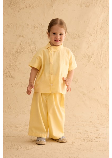 Asimetrik Yakalı Gömlek Sarı fiyatları