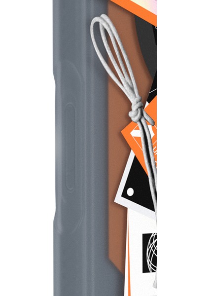 iPhone 17 Pro Max Uyumlu Kılıf M-Safe Özellikli Youngkit Different Dimension Serisi Kapak Turuncu modelleri