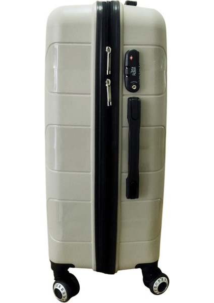 Gold Pp Valiz 8011 Ekru Tsa Kilitli Büyük Boy modelleri