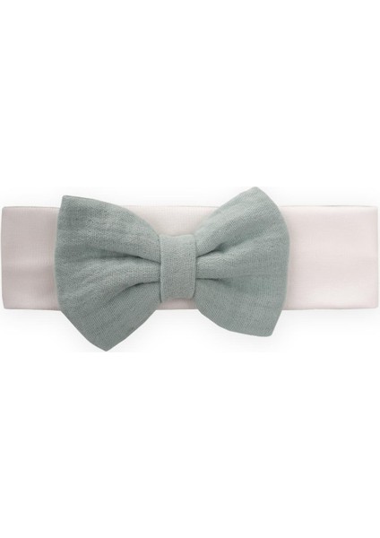 Kurdeleli Bebe Bandanası Mint Yeşili