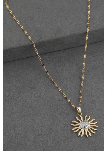 Çelik Kolye Gold 45 cm