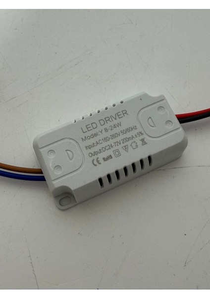 Y8-24W LED Driver DC24-72V 200MA modelleri