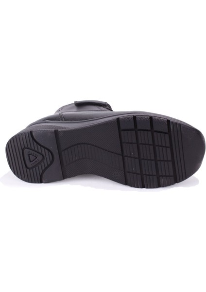 DZA07-13091527 Siyah Günlük Düz Taban Deri Kadın Bot fırsatları