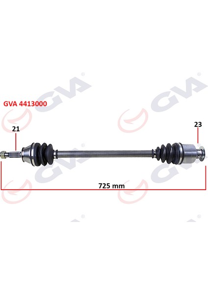 Mtxdpn Komple Aks Sağ Renault 9/11 1.4 725MM 85-00