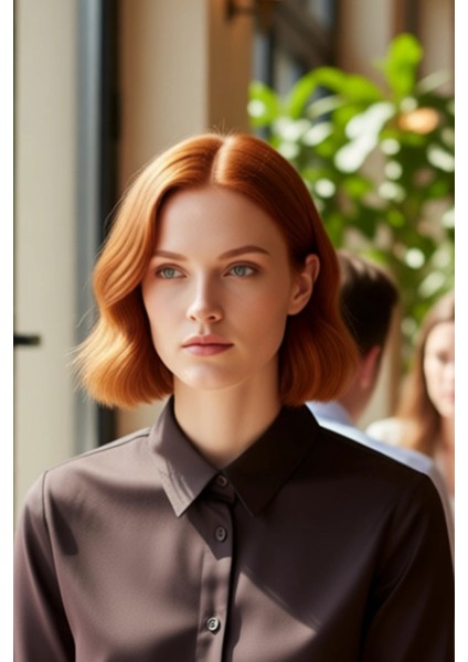 Kadın Klasik Poplin Dokuma Uzun Kollu Gömlek Ofis Günlük Konfor Zarif Tasarım Fonksiyonel Şık fiyatları