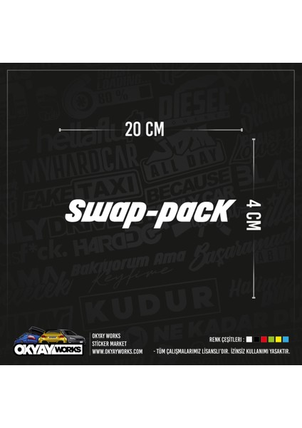 Swap Pack Sticker - Siyah