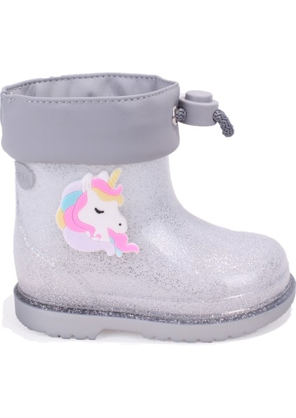 W10339 Bimbi Unicornio Gümüş Ortopedik Kız Çocuk Yağmur Çizme fiyatları