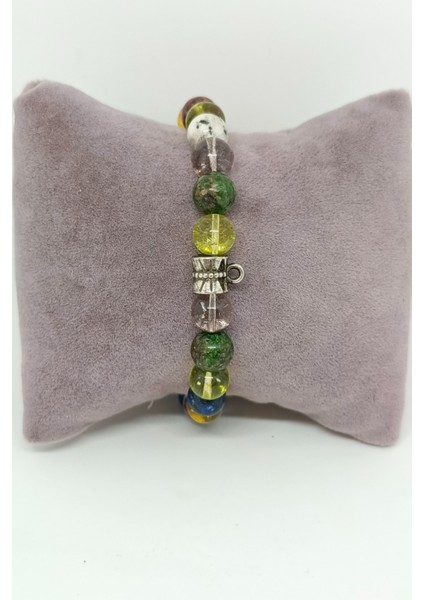 Doğal Taşlı (Rutilli Kuvars, Sitrin, Ay, Akik, Akuamarin) Çakra Bileklik fiyatları