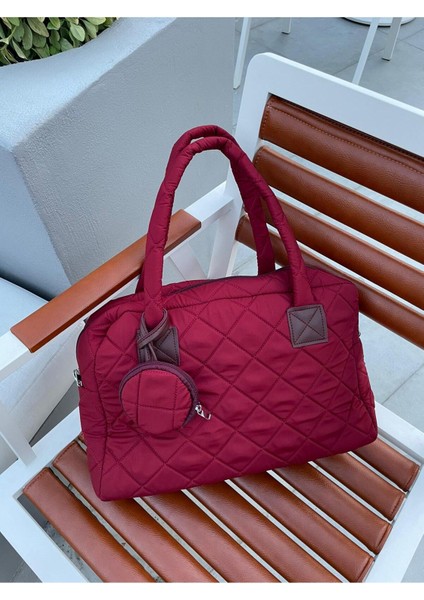 Puf Mont Kumaş Büyük Çanta