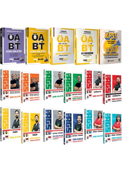 2026 Meb Ags Tüm Konular Konu Anlatımı-Soru Bankası-Öabt Türkçe Öğretmenliği(Konu-Soru-Deneme)