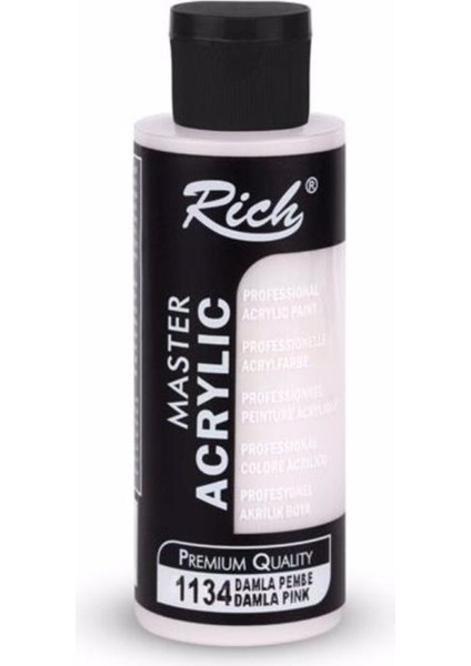 Rich Akrilik Boya Master 120 cc Damla Pembe 120-1134