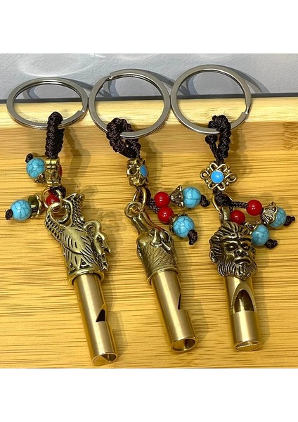 Metal Figürlü Düdük Anahtarlık ALK4461