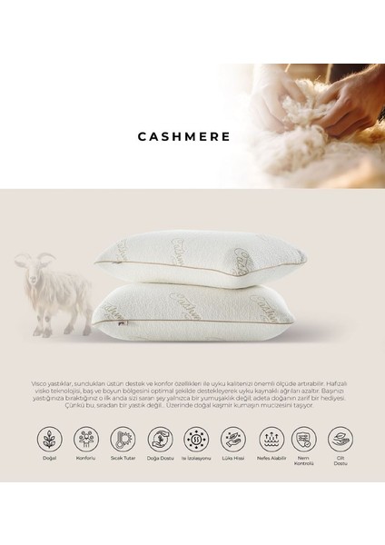 Kaşmir Visco Ortopedik Yastık modelleri