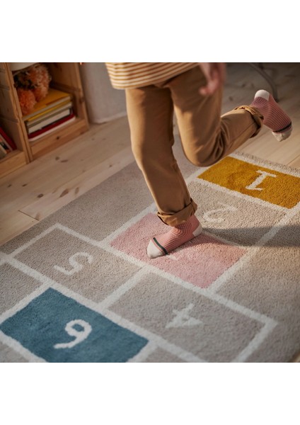 Stapsparv Çocuk Halısı Bej 100 x 160 cm indirimleri
