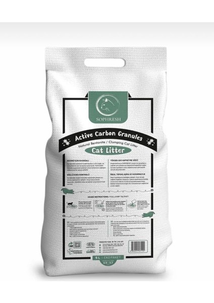 AS250 Aktif Carbon Granüllü Topaklanan Kedi Kumu 5 Lt / Car Litter fiyatları