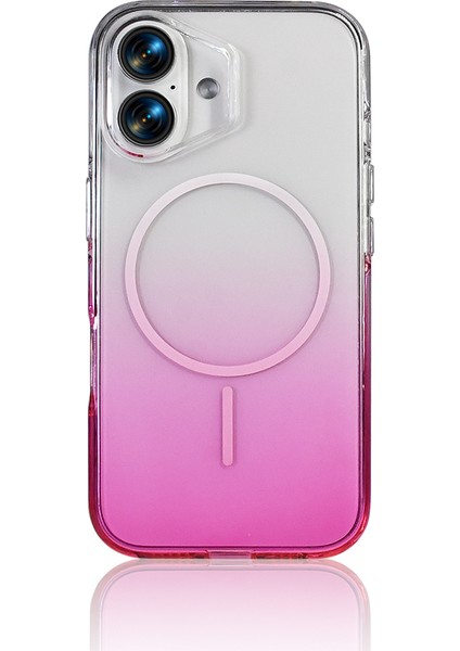 iPhone 16 Kılıf M-Safe Şarj Özellikli Zore Septik Silikon Kapak - Pembe indirimleri
