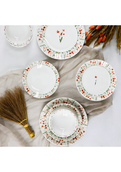 24 Parça 6 Kişilik Porselen Yemek Takımı modelleri