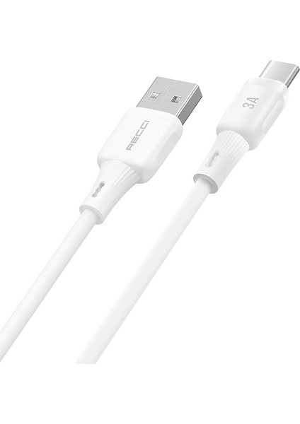 RS52C Usb-A To Type-C 3A Hızlı Şarj Özellikli Data ve Şarj Kablosu 1m Beyaz fiyatları