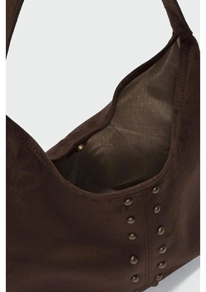 Zımba Model Süet El ve Omuz Çantası Kahve fırsatları