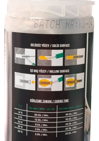 Polyester Bazlı Kimyasal Dübel 300 ml modelleri