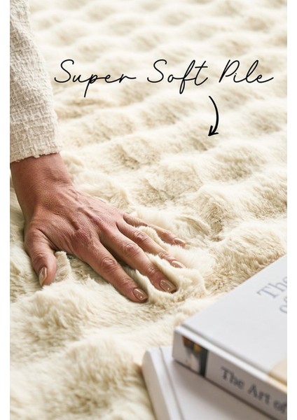Aveline Collection Cloudy Peluş Halı Dekoratif Yumuşacık Yıkanabilir Kaymaz Taban Oturma Odası Salon fiyatları