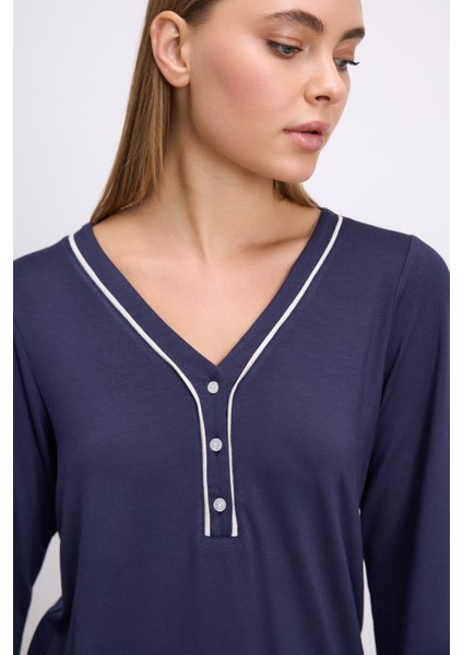 Kadın Uzun Kol T-Shirt ve Pantolon Takım modelleri