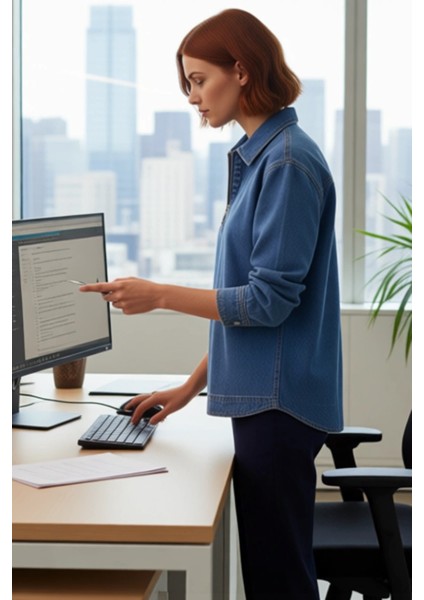 Kadın Düz Renk Denim Oversize Gömlek Fermuar Detaylı ve Şıklık Gün Boyu Sizinle Fonksiyonel fırsatları