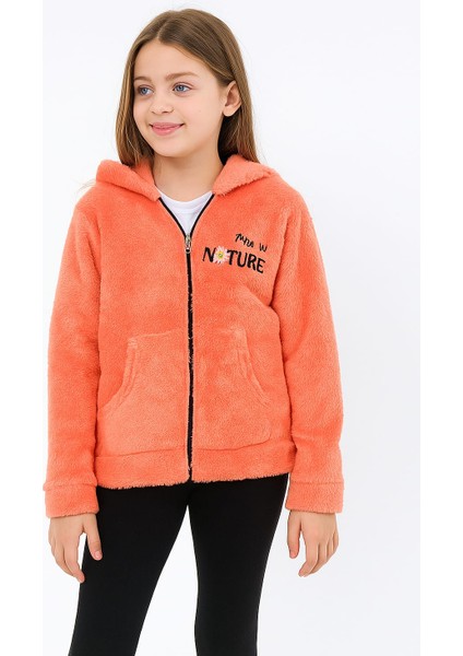 Kız Çocuk Polar Fermuarlı Hırka