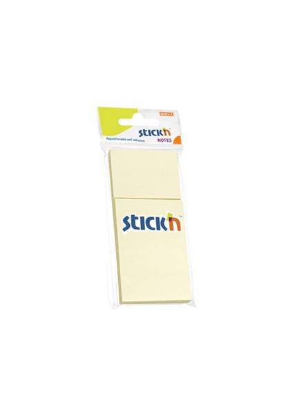 Hopax Stıckn Yapışkanlı Not Kağıdı 100 Yp 38X51 Pastel Sarı 21127 ( 24 Adet )