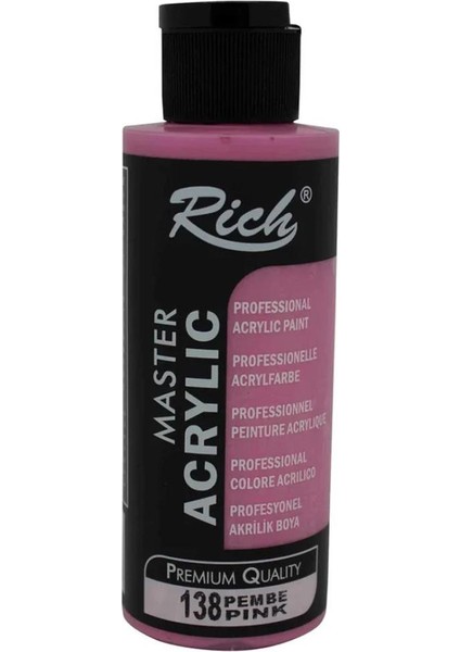 Rich Akrilik Boya Master 120 cc Pembe 120-138