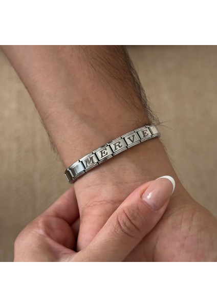 316L Çelik Kişiye Özel Nominaton Çift Bilekliği Istediğini Yazdır (2 Adet) fiyatları