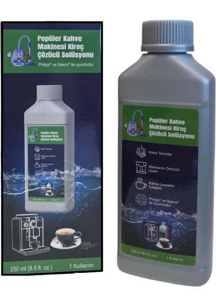 Philips Uyumlu CA6700/10 Espresso Makinesi Kireç Temizleme Solüsyonu, Nespresso