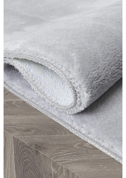 Açık Gri Peluş Yolluk Yumuşacık Yıkanabilir Kaymaz Taban Koridor Halısı fiyatları