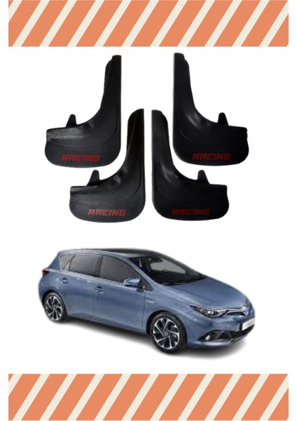 Toyota Auris Racing Yazılı 4'lü Tozluk Çamurluk Paçalık