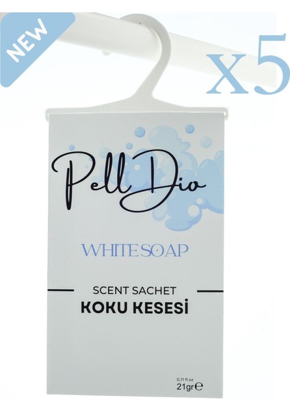 5'li Beyaz Sabun Dolap Kokusu, Ayakkabılık ve Çekmece Kokusu Kesesi modelleri
