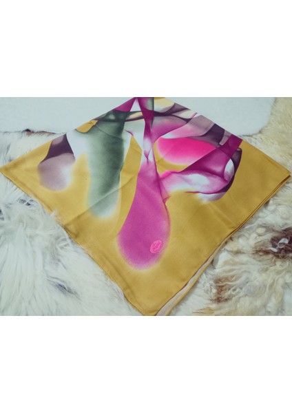 %100 Pamuk Çiçek Desen Motifli Kışlık Pamuklu Eşarp Fular 100X100 cm fırsatları