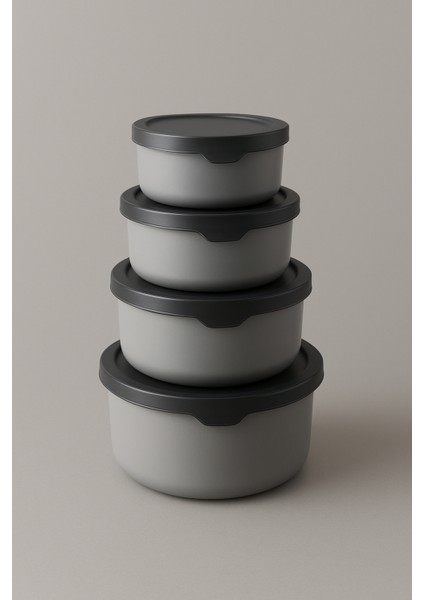 4 Adet Hava Geçirmez Saklama Kabı Seti