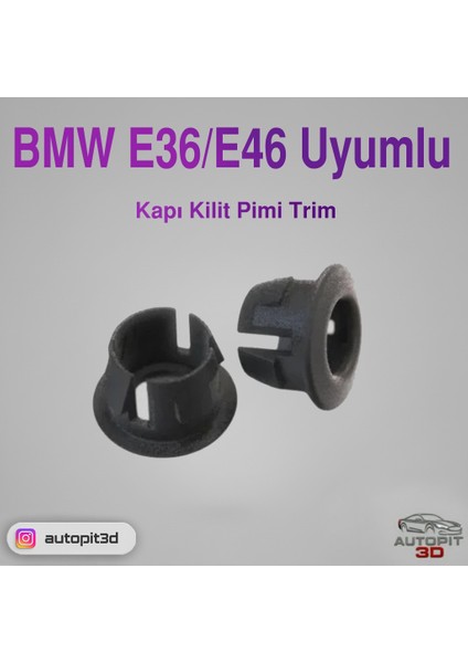 Bmw E36/E46 Uyumlu Kapı Kilit Pimi Trim