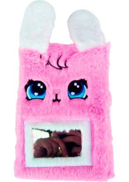 Hediyelik Peluş Kaplamalı Hatıra Günlük Defteri 80 Yaprak Çizgili A5 Boy